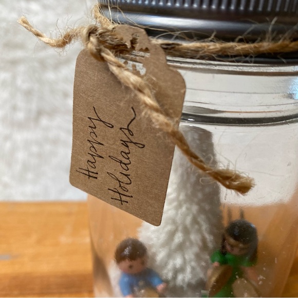 Winter Wonderland Christmas Angel Snow Globe Scene Christmas Decor - Picture 3 of 7